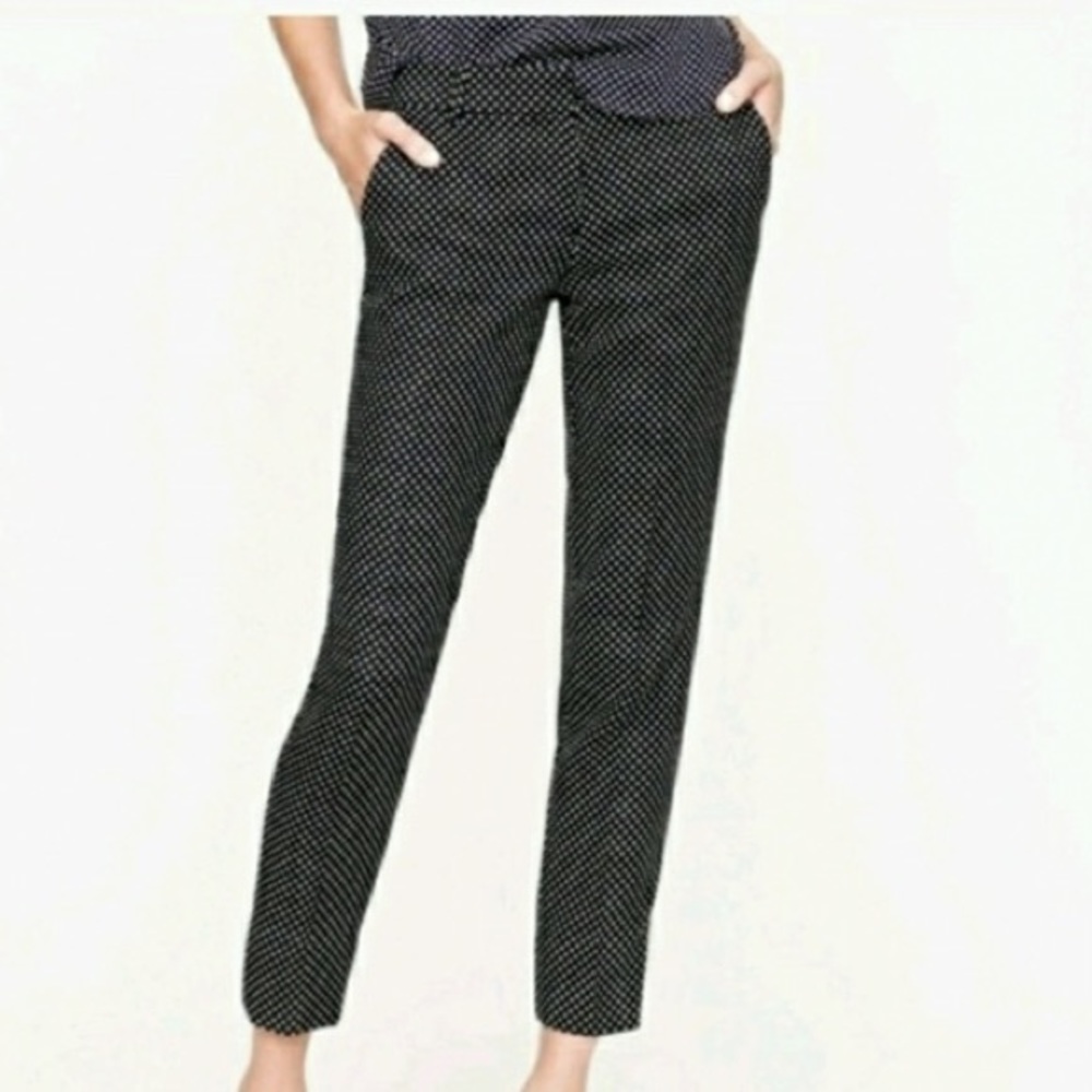J.CREW |  POLKA DOT CAFE CAPRI IN BLACK AND WHITE